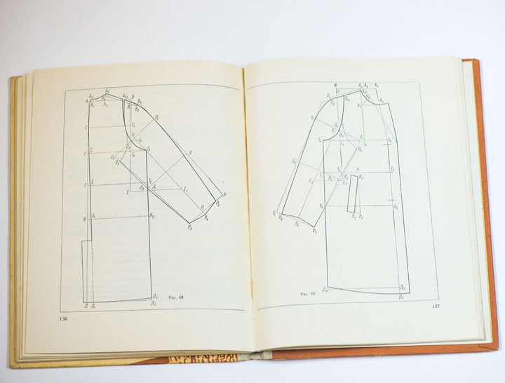 Children's outerwear sewing book in Russian 1966, clothing for girls boys, dressmaking tailoring mending book, retro kids fashion book gift